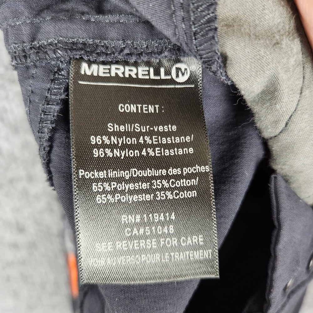 Merrell Cargo Pants Women Dark Gray Opti-Wick UPF 50+ Hiking Outdoor Size 4 - Picture 7 of 11
